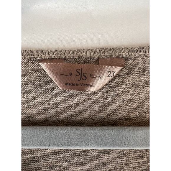 SJS Women's Pink Long Sleeve Blouse - Size 2X - Excellent! - Picture 2 of 4